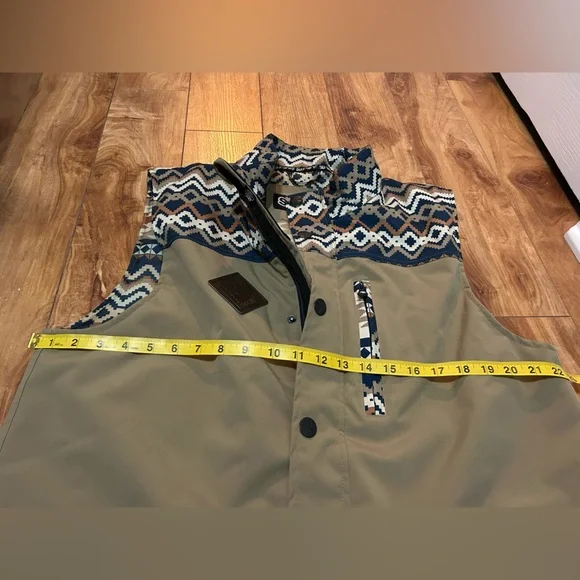 SAga Tan Abstract Patterned Vest - Picture 8 of 11